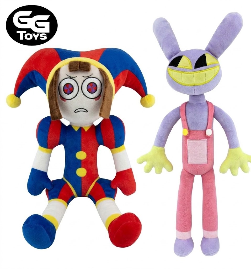 Pommy- Digital Circus- Peluche 31 cm - Algodón/ Felpa