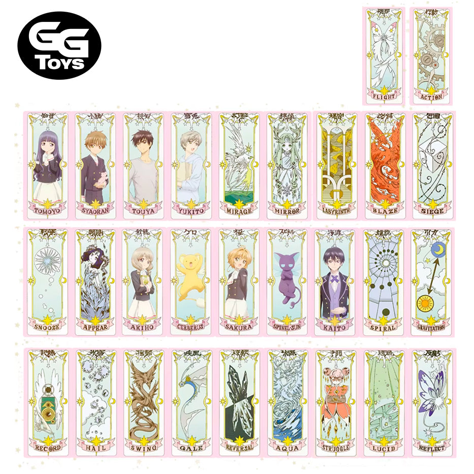 Cartas Clear - Sakura Card Captor - Cosplay 16 x 7 cm - En Caja - Cartulina