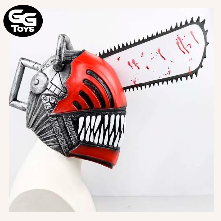 Chainsaw Man Cabeza Mascara - Cosplay 21 x 40 x 43 cm - PVC/Plástico