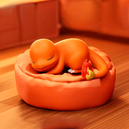 Charmander Durmiendo - Pokemon - Figura de Acción 6 cm - En Caja - PVC / Plástico