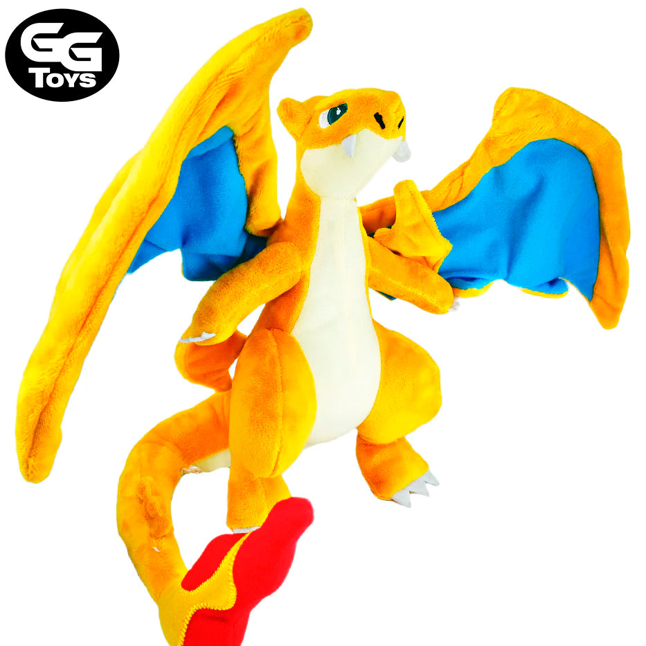 Mega Charizard X Y - Pokemon - Peluche 25 cm - Algodón/ Felpa