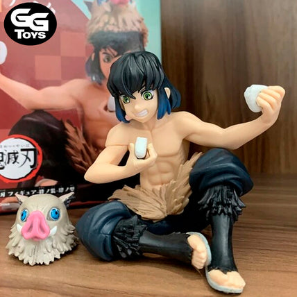 Inosuke Comiendo - Demon Slayer - Figura de Acción 10 cm - En Caja - PVC / Plástico