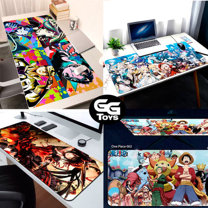 Mouse Pads Grandes - Anime Varios - 40x90 cm - Alfombrilla + Goma