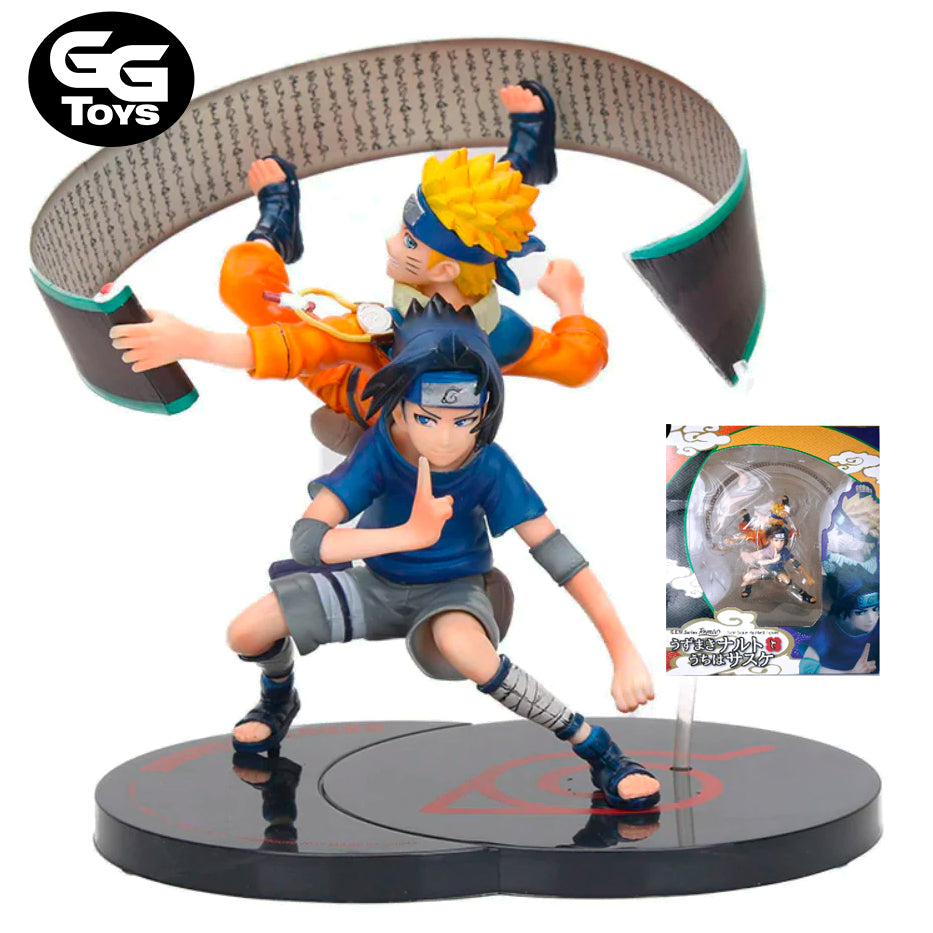 Naruto y Sasuke - Figura de Acción 15 cm - En Caja - PVC / Plástico