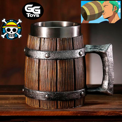 Taza Barril - One Piece - 600ml - En Caja - PVC / Plástico