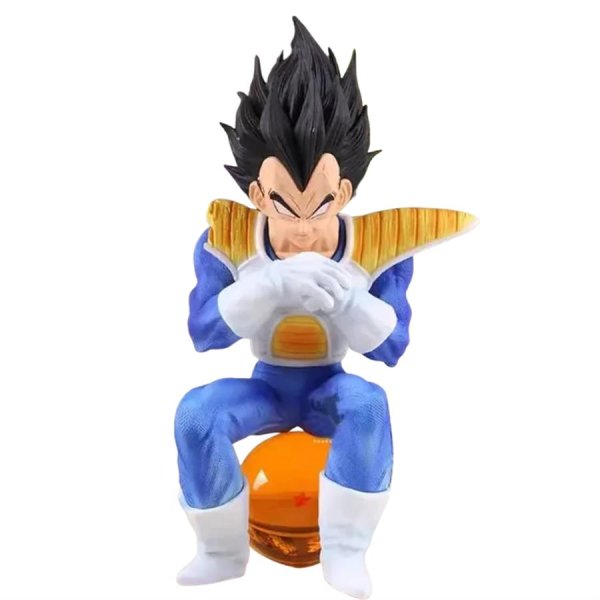 Vegeta Sentado En Esfera- Dragon Ball - Figura de Acción 24 cm - PVC / Plástico