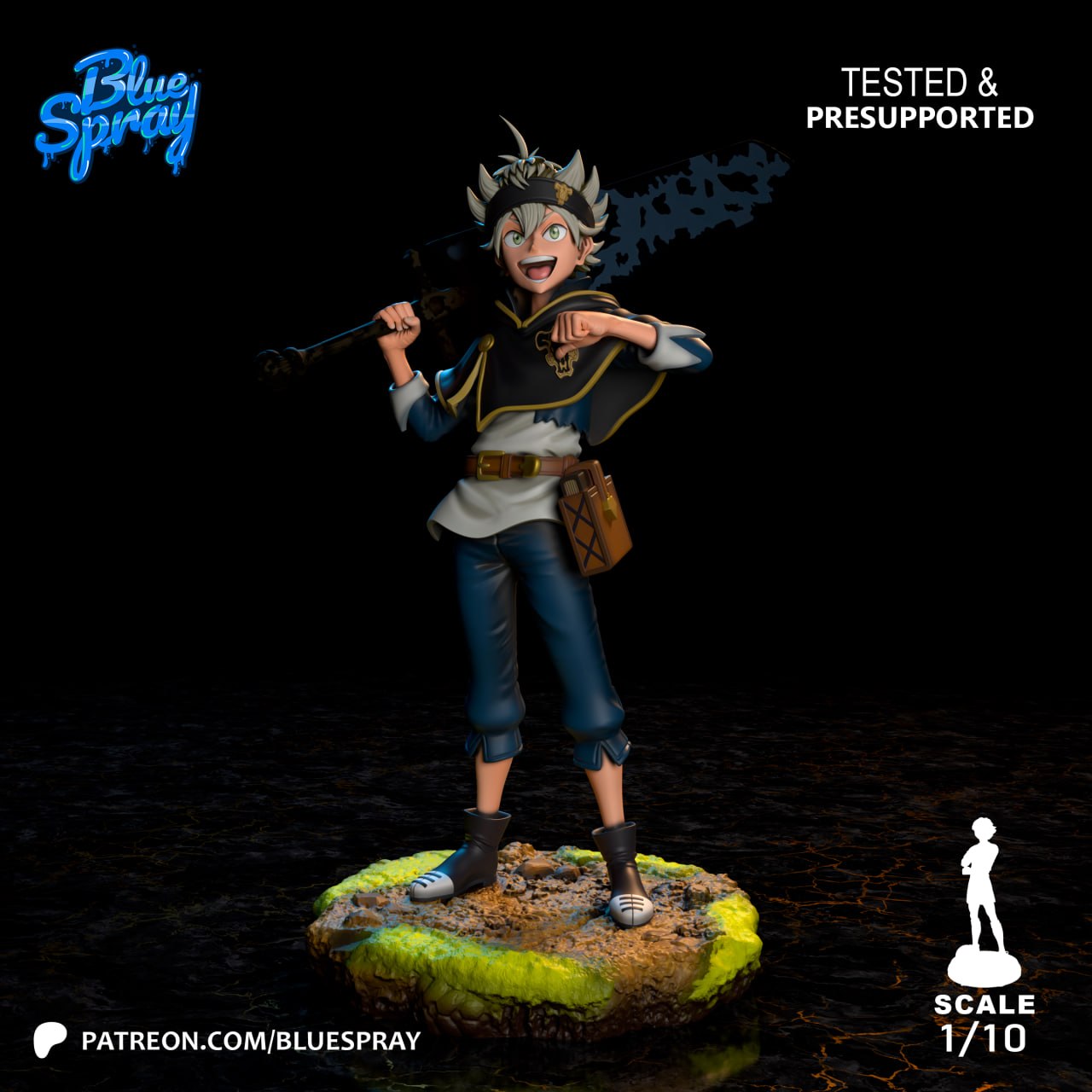 BAJO PEDIDO- Asta- Black Clover