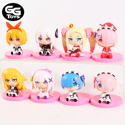 Set Re Zero - Figura de Acción 4 cm - PVC / Plástico