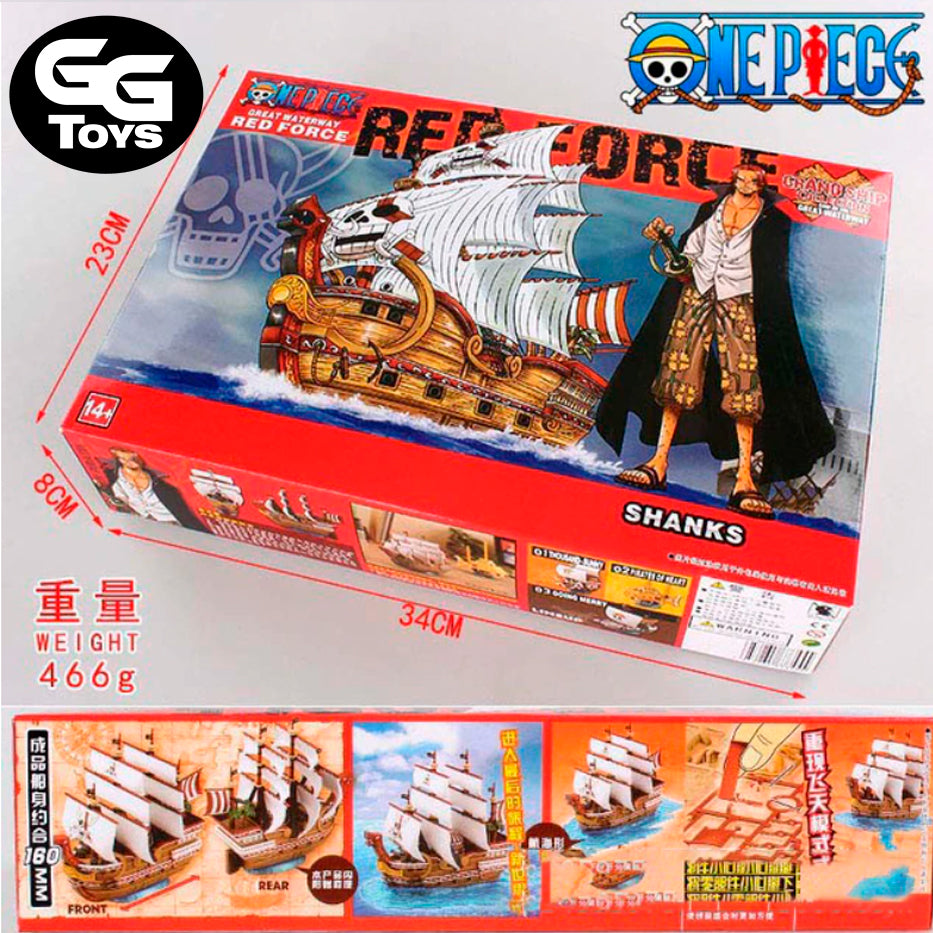PROXIMAMENTE  Red Force Barco Shanks - One Piece - Figura de Acción 16.5 cm - En Caja - PVC / Plástico