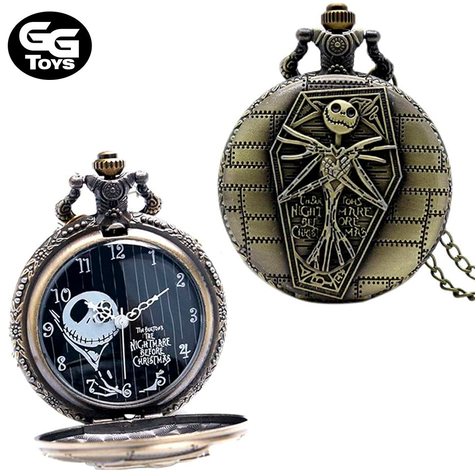 Reloj de Bolsillo - Jack Night Before Christmas - 5 cm - Aleación de Zinc