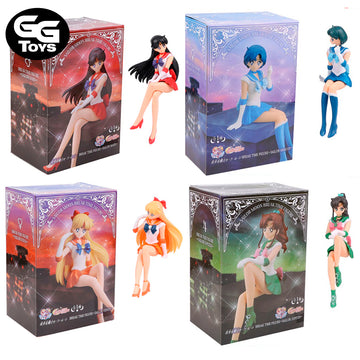 Scouts Sentadas Sailor Moon - Figura de Acción 12 cm - En Caja - PVC / Plástico