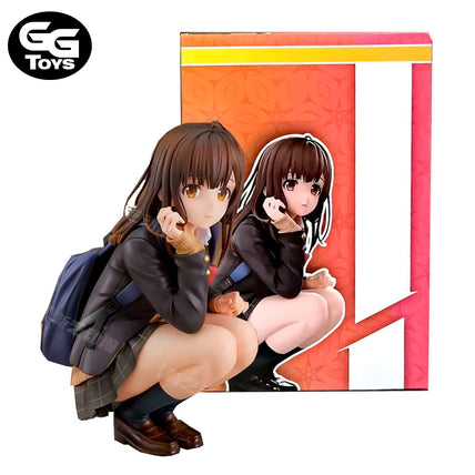 Sayu Ogiwara En Cuclillas - Hige wo Soru - Figura de Acción 16 cm - PVC / Plástico