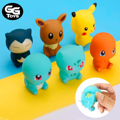 Set Pokemon Chibis - Pokemon - Figura de Acción 3.5 cm - PVC / Plástico