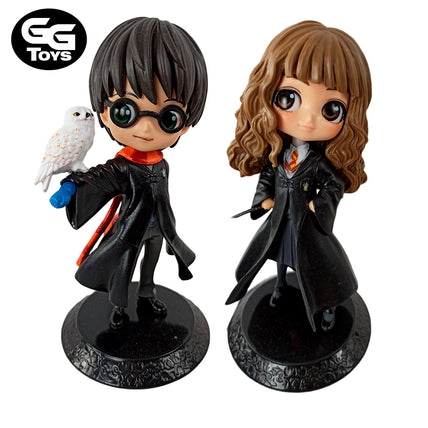 Chibis Hermione y Harry Potter - Figuras de Acción 15 cm - PVC / Plástico