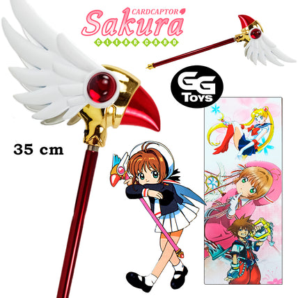 Baculo Sakura Card Captor - Cosplay 35 cm - En Caja - Aleación de Zinc