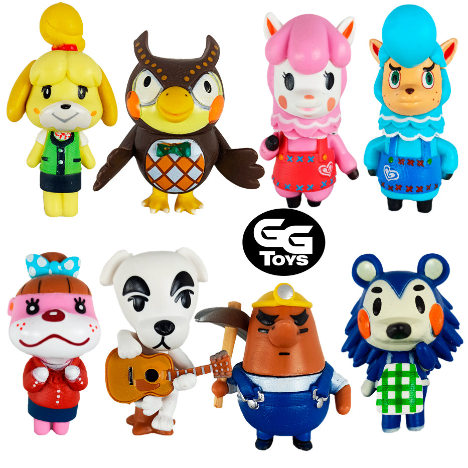 Set Animal Crossing - Figuras de Acción 6.5 cm - PVC / Plástico