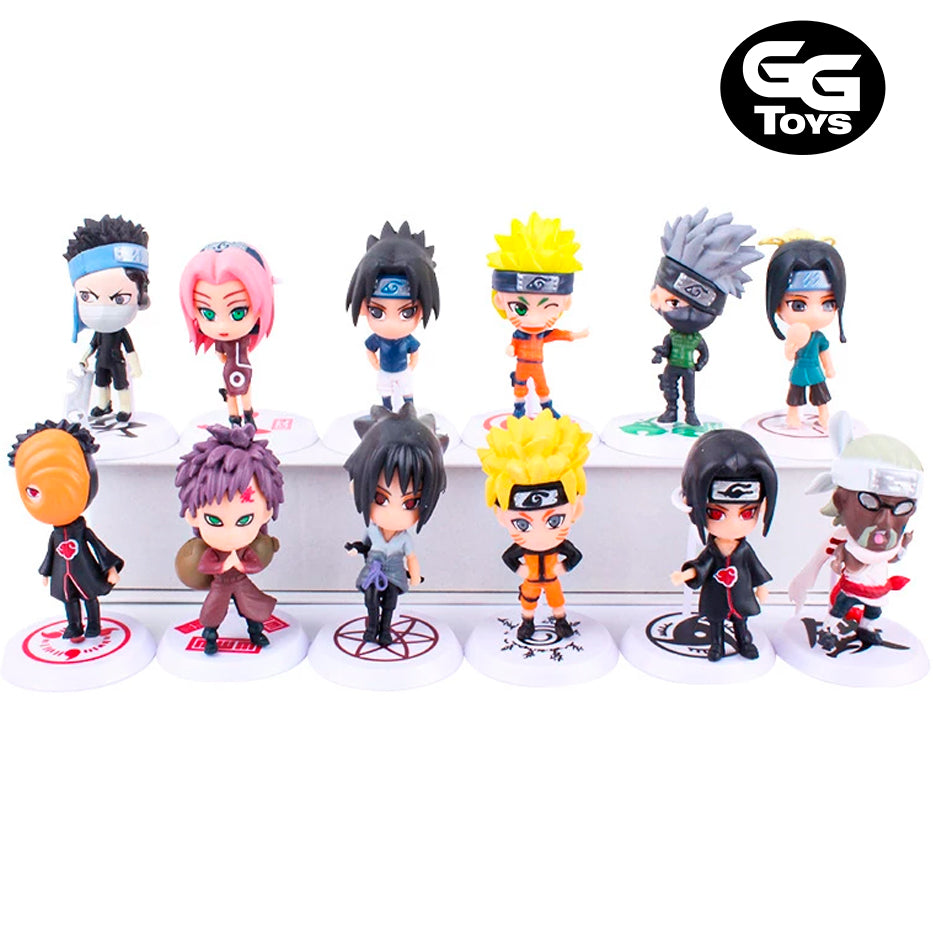 Set Chibi Naruto - Figuras de Acción 5 cm - PVC / Plástico