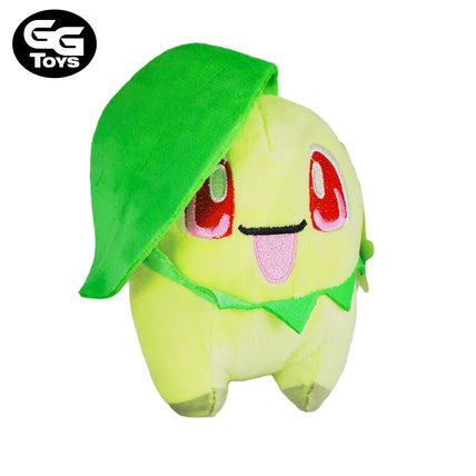 Chikorita - Pokemon - Peluche 14 cm - Algodón/ Felpa