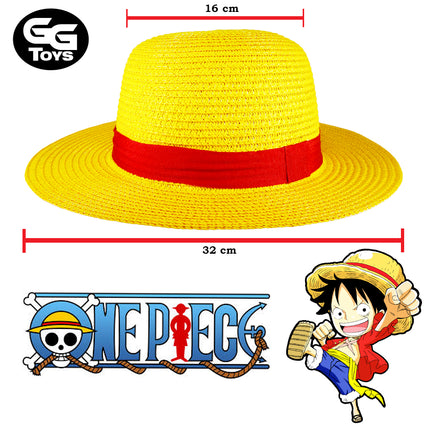 PROXIMAMENTE  Sombrero de Paja - One Piece - Cosplay 50 cm Circunferencia - Paja Sintetica