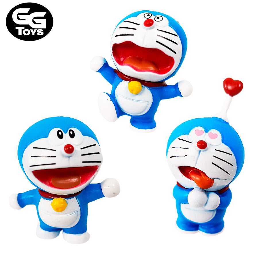 Set de Doraemon - Gato Cosmico - 4 cm - PVC / Plástico