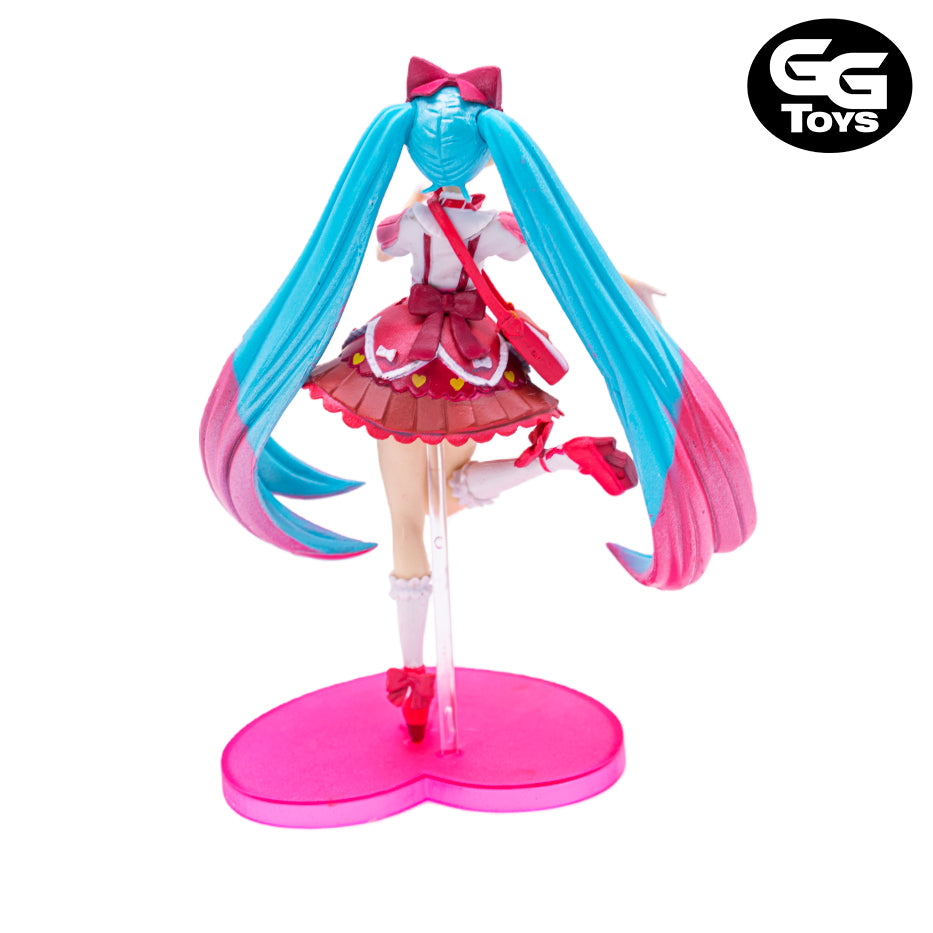 Miku Vestido Rojo/Rosa - Vocaloid - Figura de Acción 16 cm - PVC / Plástico