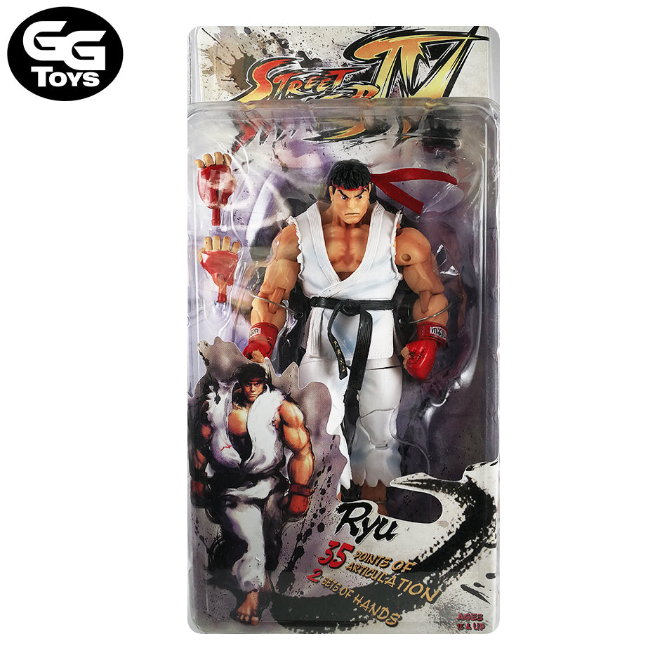 Ryu Articulable - Street Fighter - Figura de Acción 18 cm - En Caja - PVC / Plástico - GG Toys