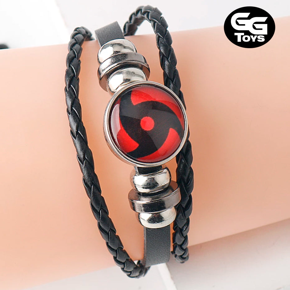 Pulsera Sharingan - Naruto de 21 cm - Cuerina