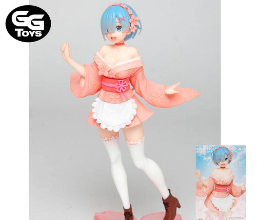 Pink Rem - Re Zero - Figura de Acción 23 cm - En Caja - PVC / Plástico