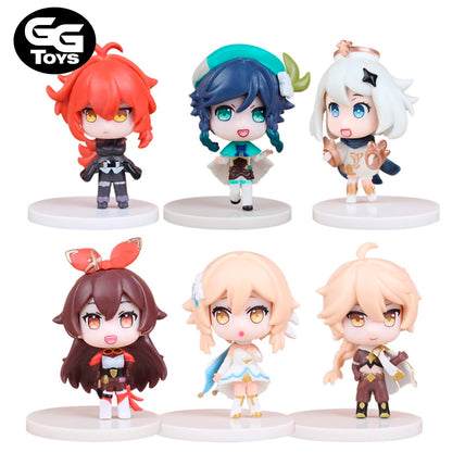 Set Genshin Impact - Figuras de Acción 7 cm - PVC / Plástico