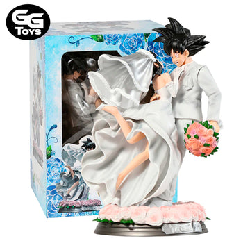 Goku y Milk Boda - Dragon Ball Z - Figura de Acción 31 cm - En Caja - PVC / Plástico