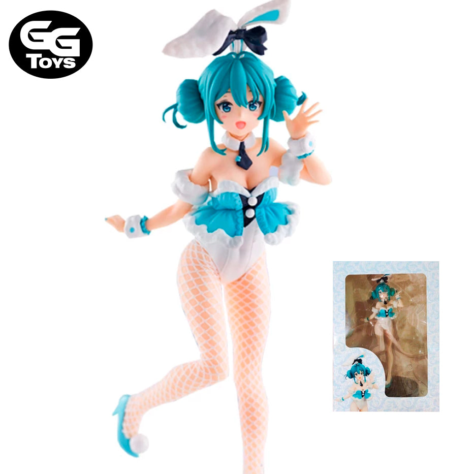 Miku Conejita Blanca - Vocaloid - Figura de Acción 30 cm - PVC / Plástico