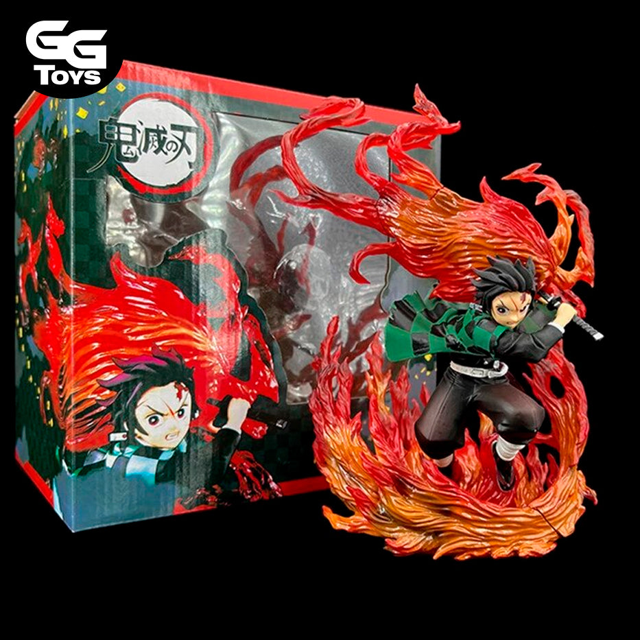 Tanjiro Danza de Fuego - Demon Slayer - Figura de Acción 22 cm - En Caja - PVC / Plástico